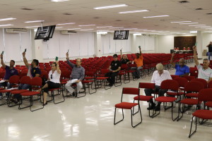 Mesmo com a alteração de horário, adesão dos policiais continua abaixo das expectativas (Foto: Paulo Cabral/Sinpol-DF)