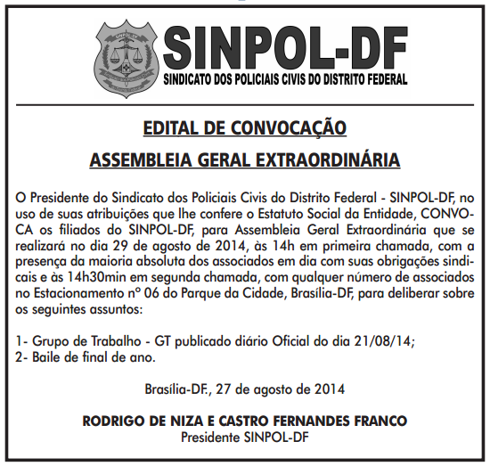 Assembléia Geral Extraordinária