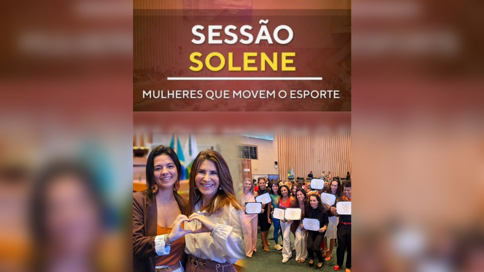 Homenagem “Mulheres que movem o esporte” reconheceu trajetórias femininas de destaque em diversas áreas esportivas.
