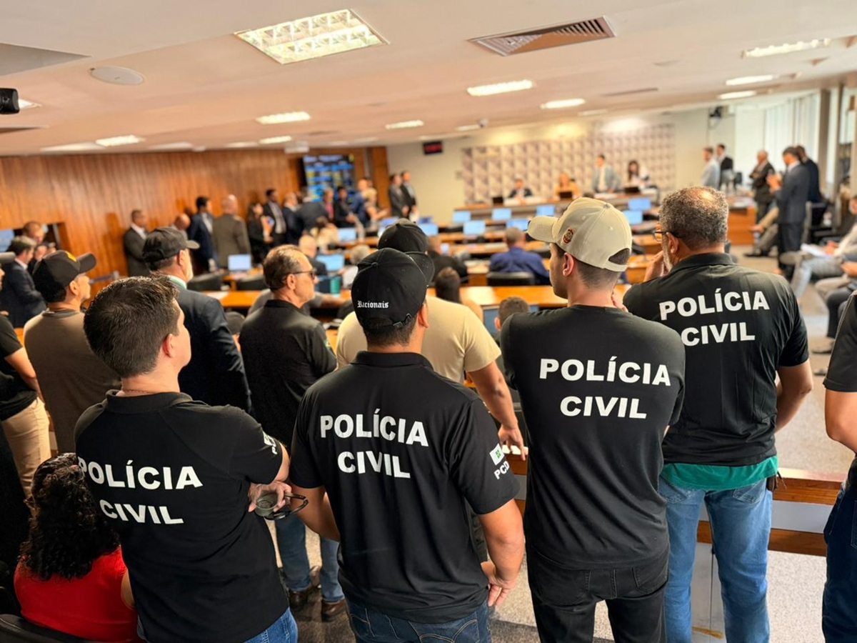 Policiais civis acompanharam a votação no Senado | Foto: Comunicação Sinpol-DF