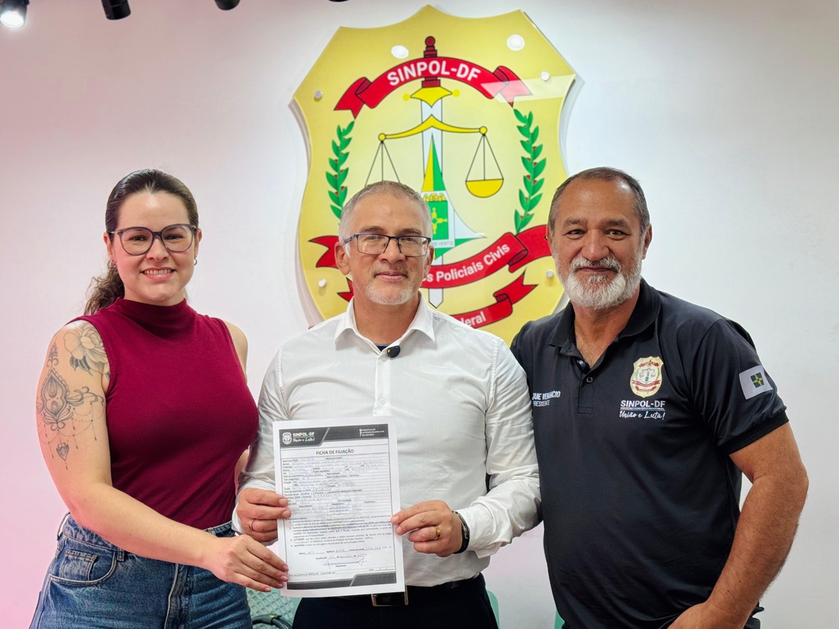 Clevarlande foi recebido na sede do sindicato, na Asa Norte | Foto: Comunicação Sinpol-DF