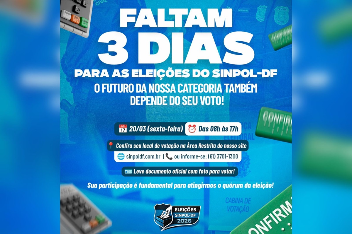 Leve documento oficial com foto para votar | Foto: Criação Sinpol-DF