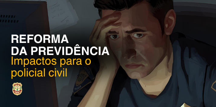 Ao longo da carreira, um policial civil pode alcançar a remuneração bruta de R$ 18.417,52, mas, ao se aposentar, esse valor despenca para R$ 8.157,41. | Foto gerada por IA.