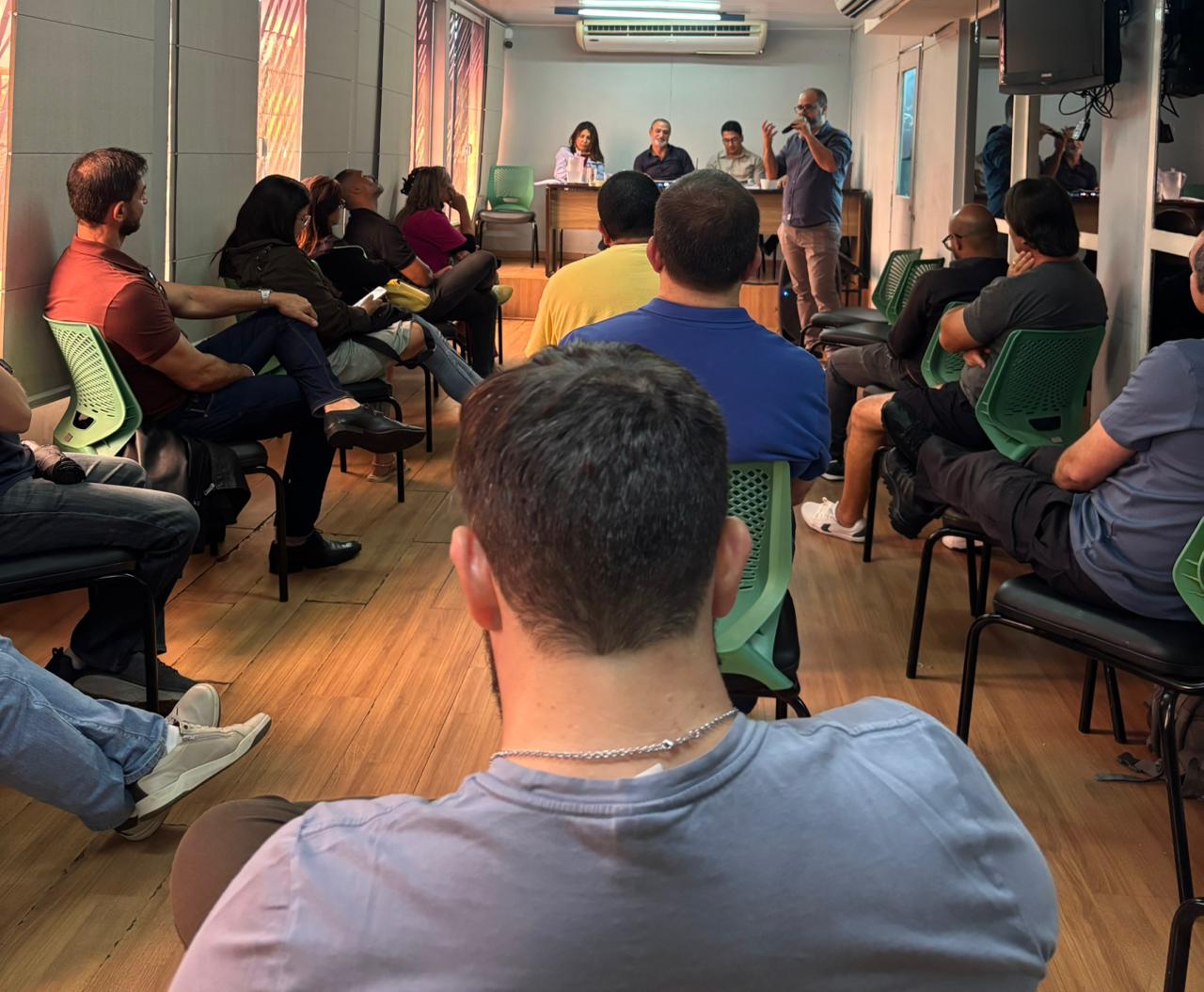 Reunião ocorreu na sede do Sinpol-DF nesta segunda, 8 | Foto: Comunicação/Sinpol-DF.