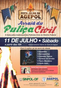 10.07.15 - Festa Julina da Agepol em 2014 (cartaz) - Agepol
